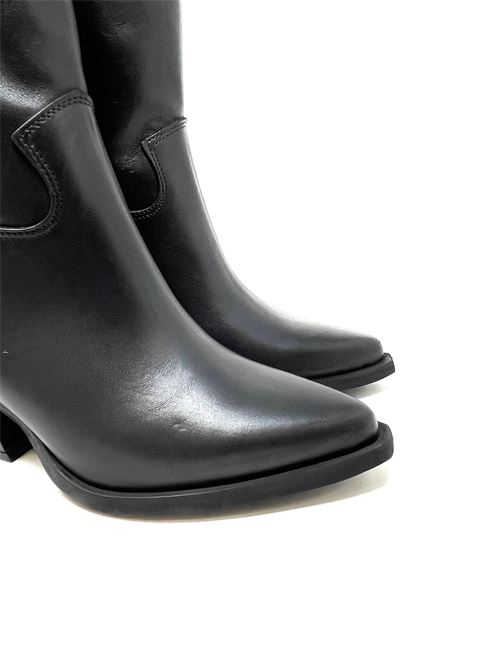 Texano alto in pelle IL LACCIO | TEX902VITELLONERO